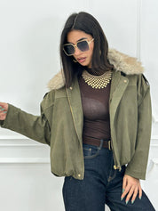 GIUBBIUNO FUR COLLAR CHIC NEW AI26