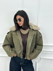 GIUBBIUNO FUR COLLAR CHIC NEW AI26