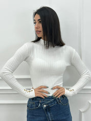 MAGLIA SHINY BUTTONS NEW AI26