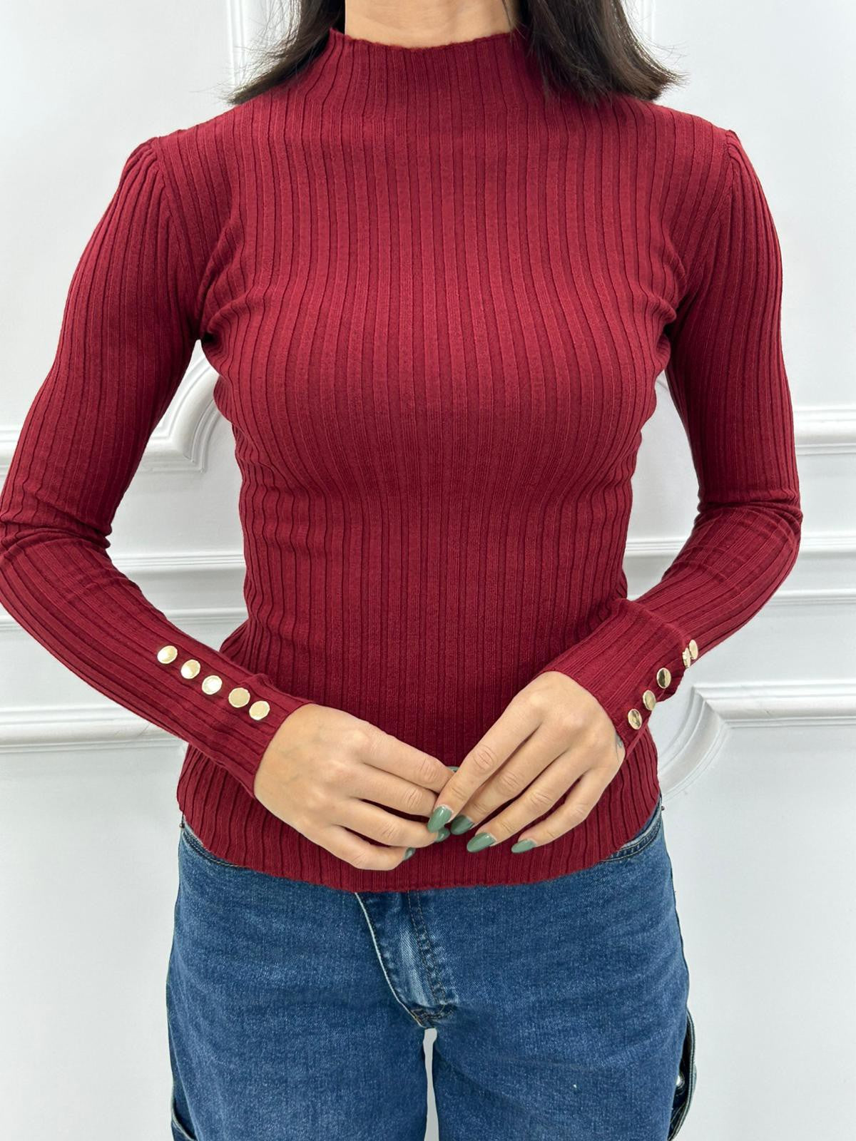 MAGLIA SHINY BUTTONS NEW AI26
