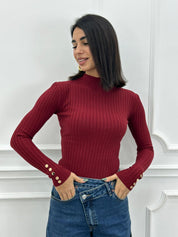 MAGLIA SHINY BUTTONS NEW AI26