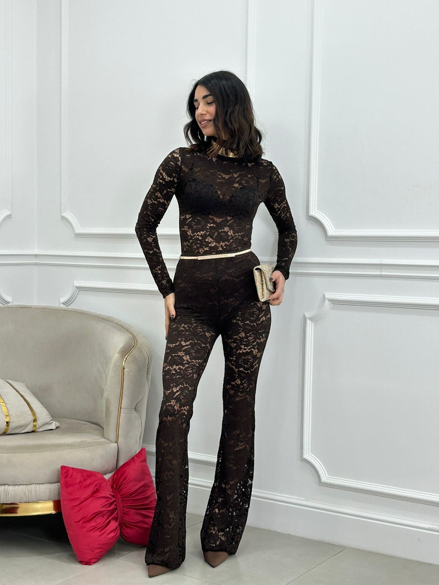 COORDINATO SHEER LACE NEW AI26
