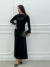 DRESS VELVET CHIC NEW AI26