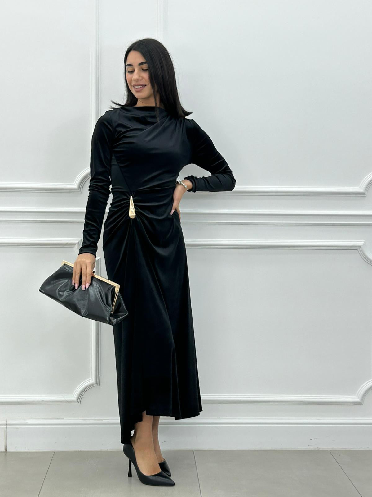 DRESS VELVET CHIC NEW AI26