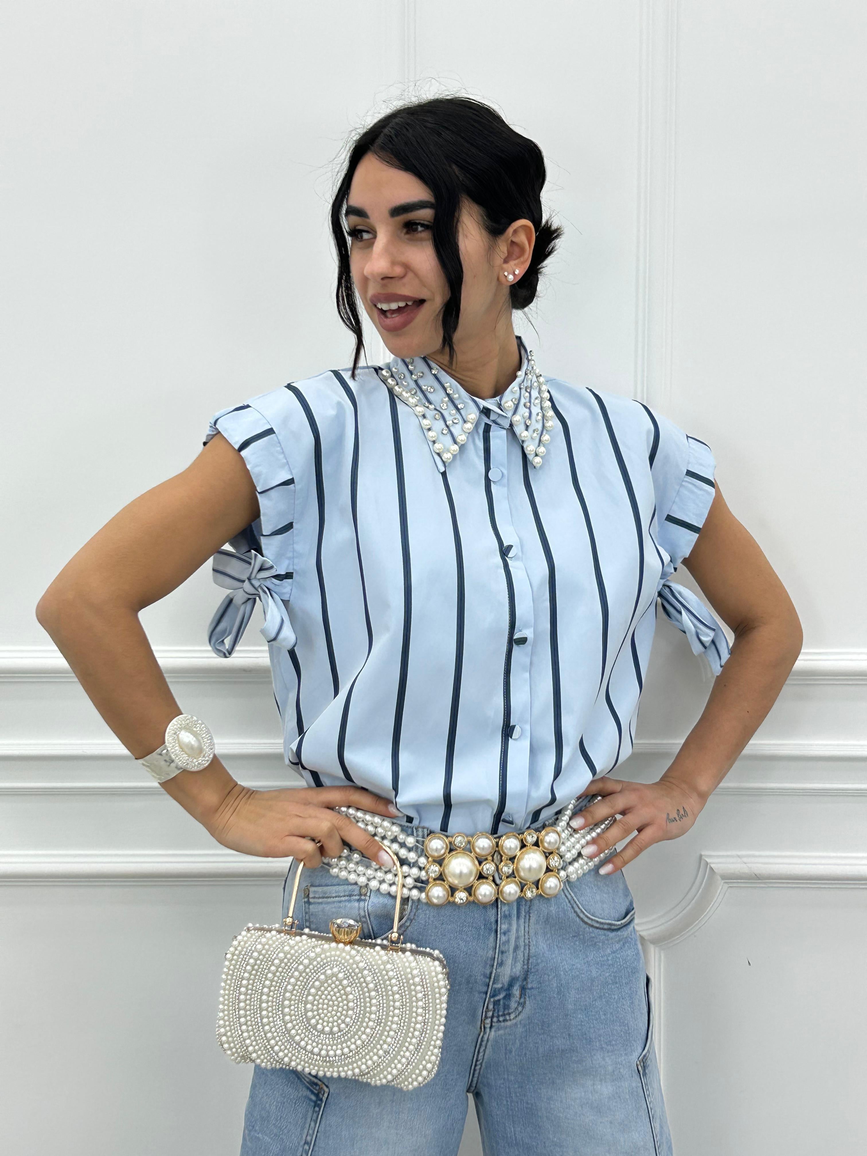 CAMICIA PERLA NEW P/E26