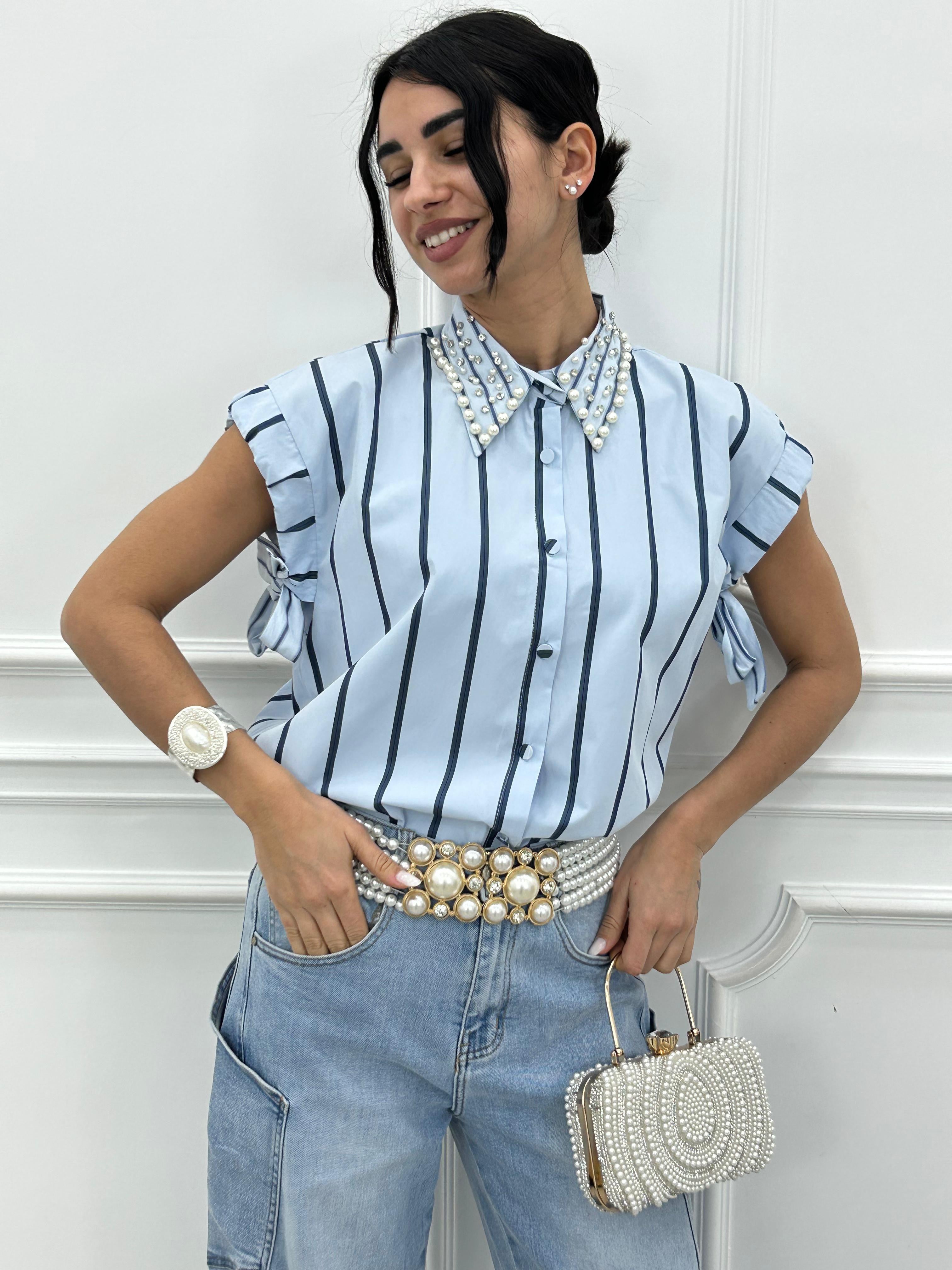 CAMICIA PERLA NEW P/E26