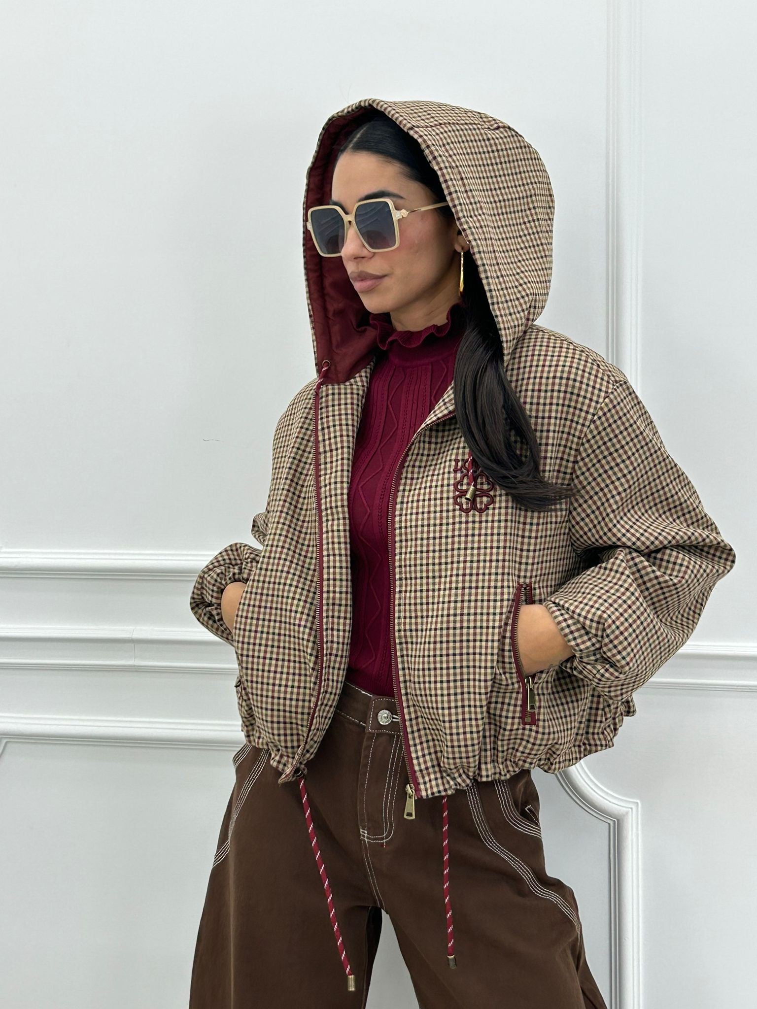 GIUBBINO ZIP-UP TARTAN NEW AI26