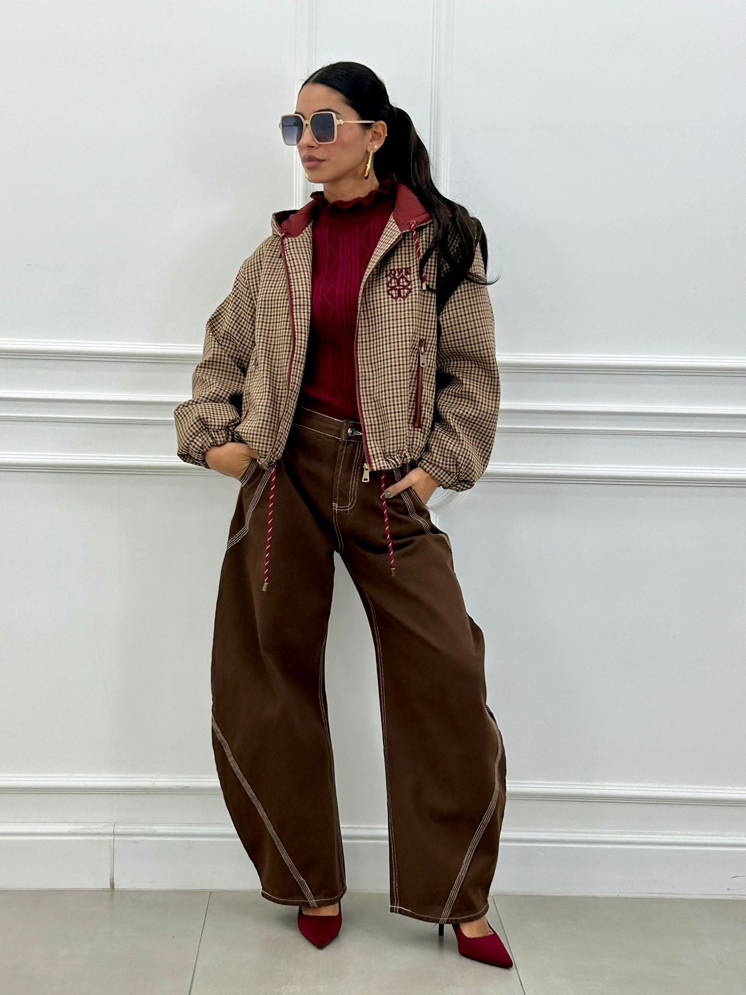 GIUBBINO ZIP-UP TARTAN NEW AI26