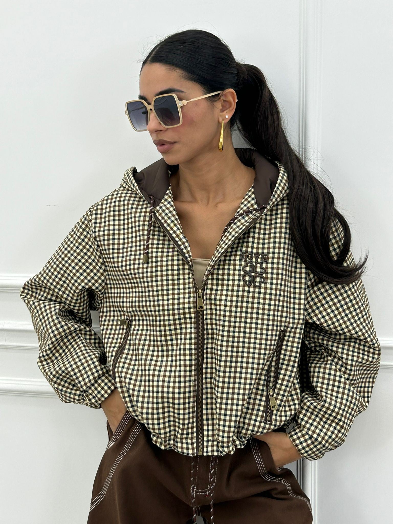 GIUBBINO ZIP-UP TARTAN NEW AI26