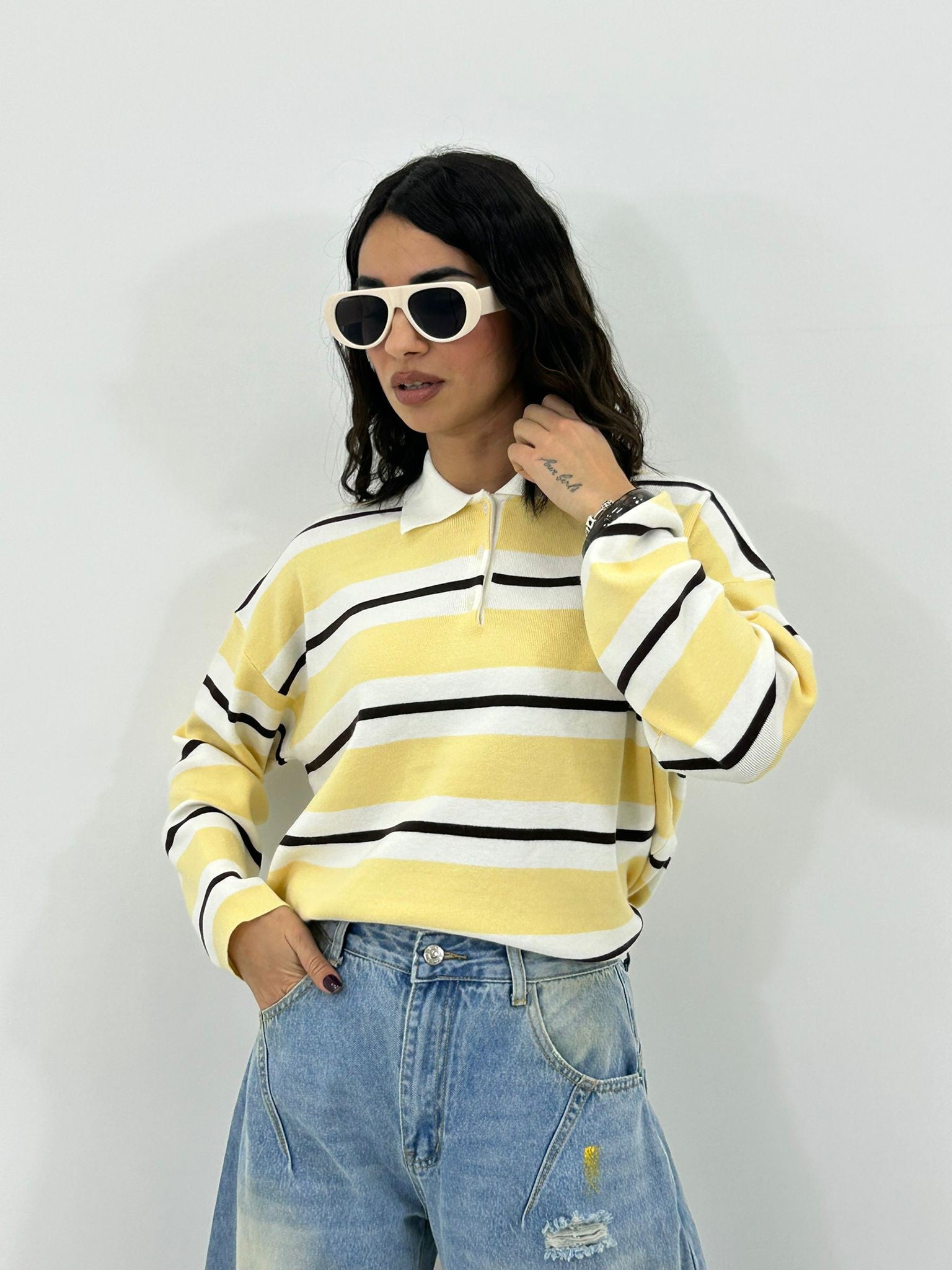 MAGLIONCINO POLO STRIPE NEW P/E26