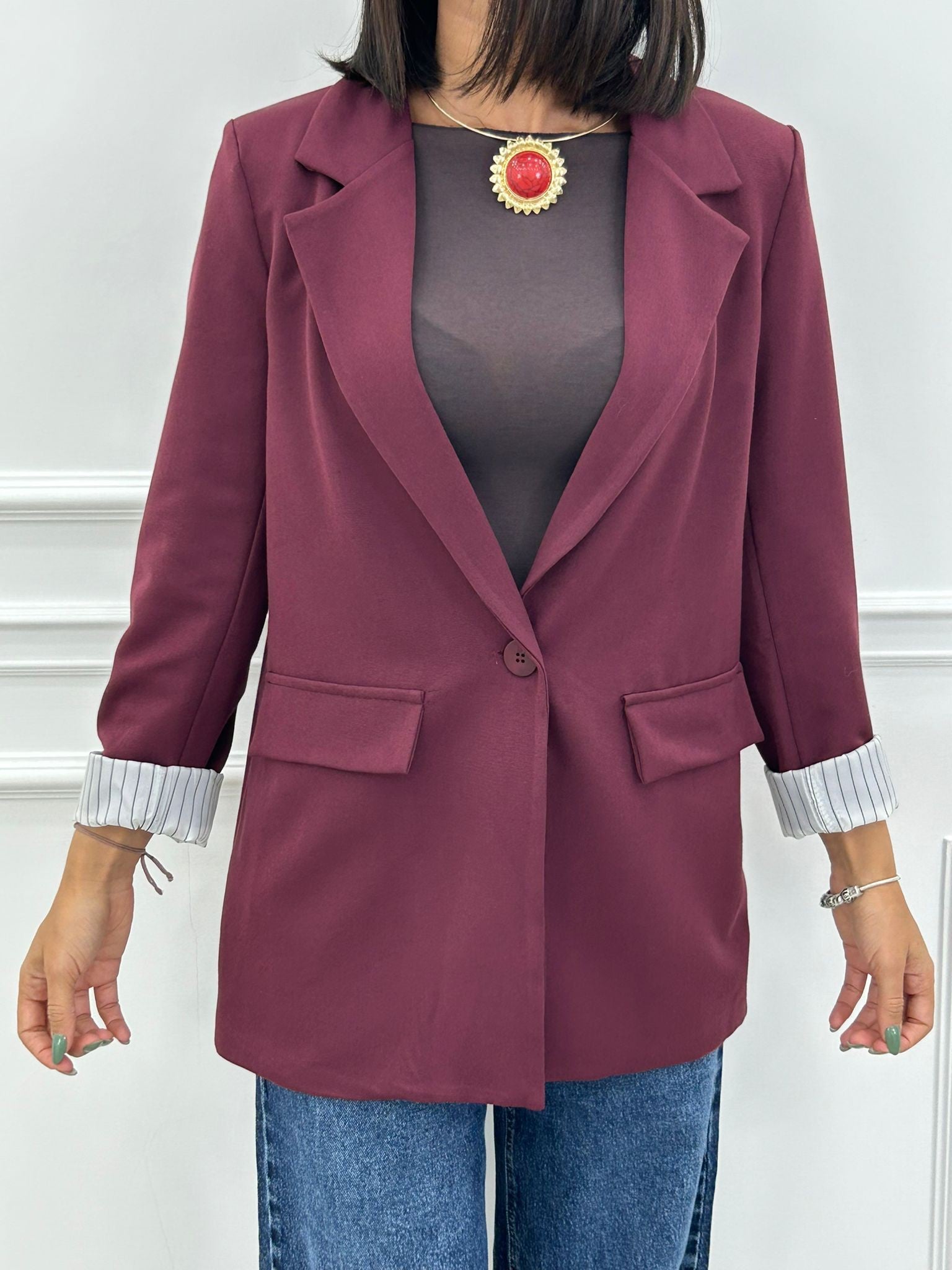 GIACCA VELVET STRIPE NEW AI26