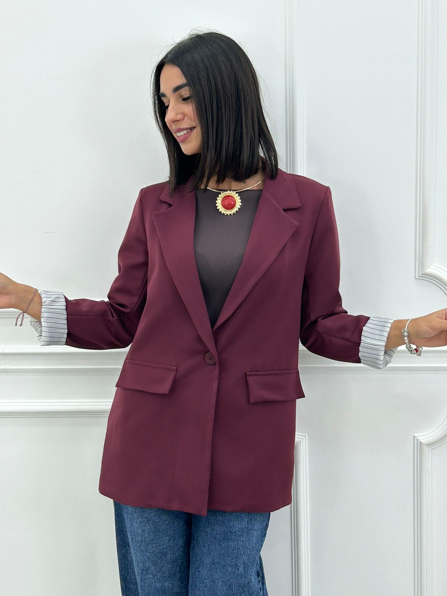 GIACCA VELVET STRIPE NEW AI26