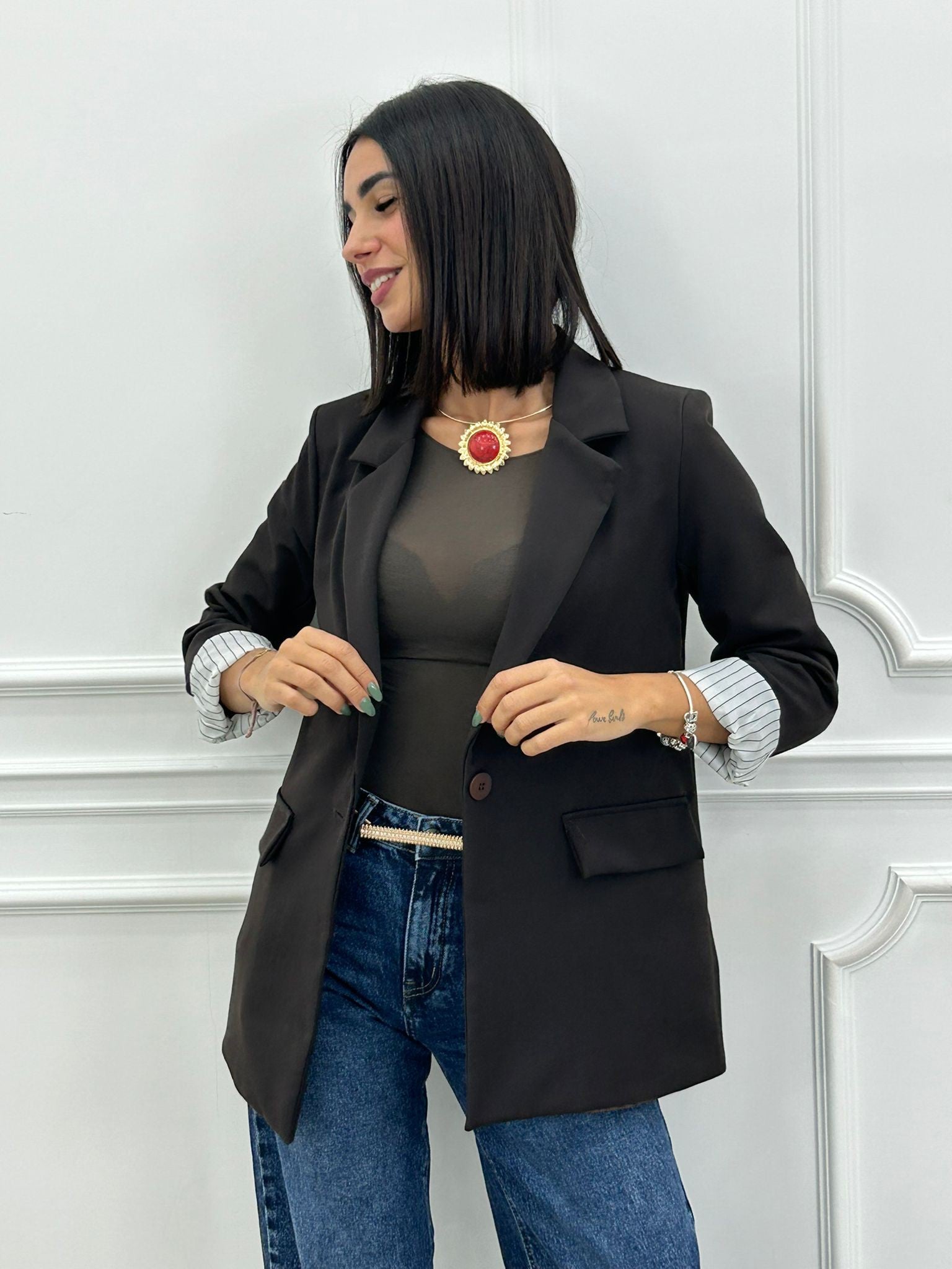 GIACCA VELVET STRIPE NEW AI26