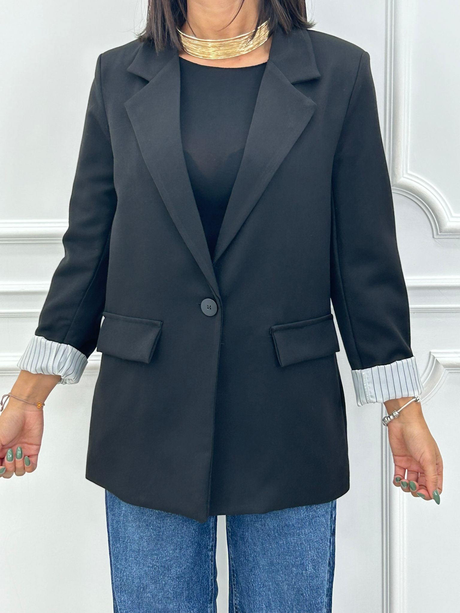 GIACCA VELVET STRIPE NEW AI26
