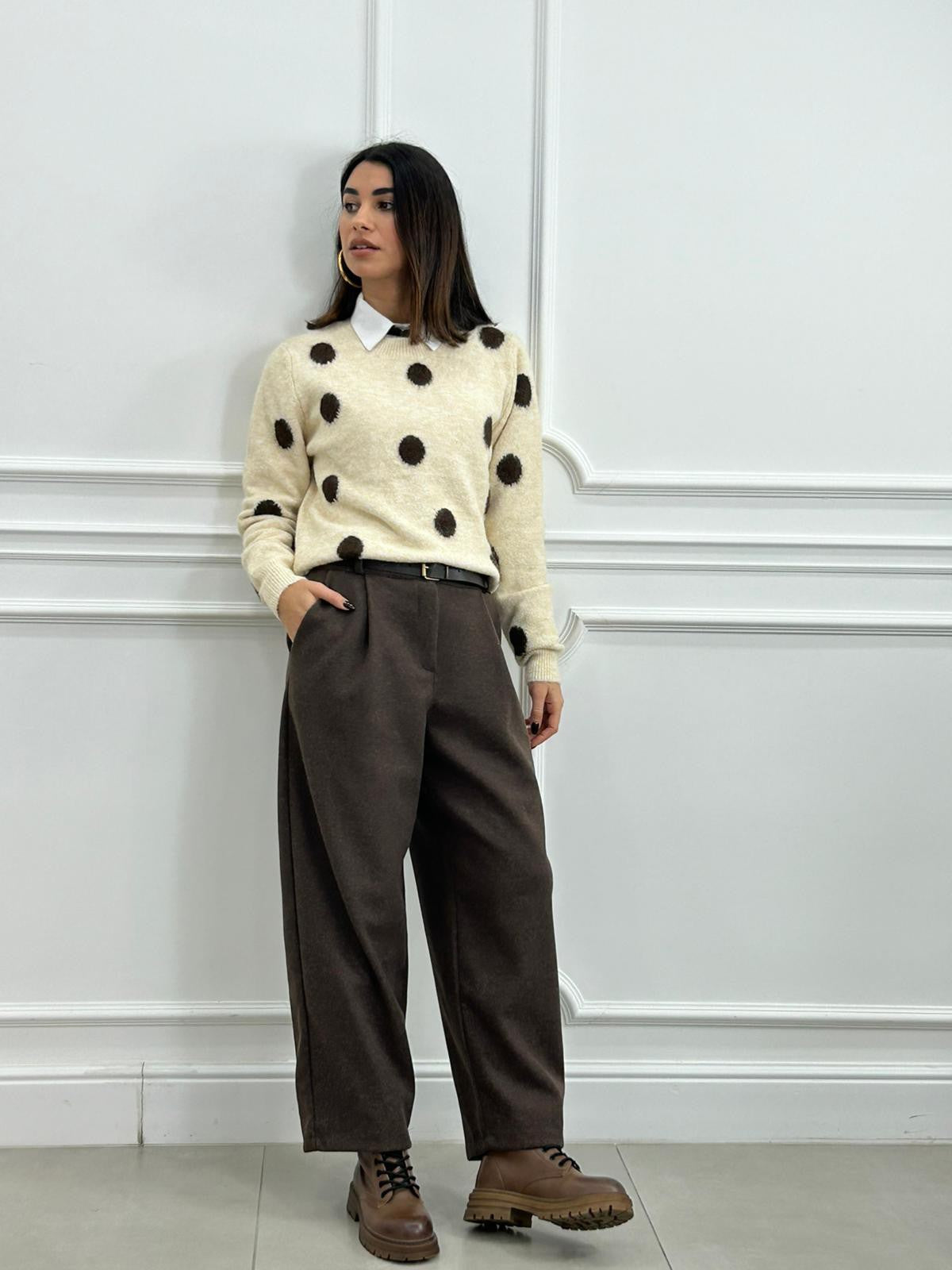 PANTALONE COUTURE BELT NEW AI26