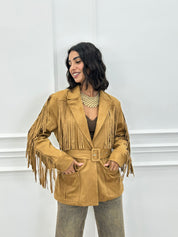 GIACCA CAMOSCIO CON FRANGE NEW AI26