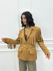 GIACCA CAMOSCIO CON FRANGE NEW AI26
