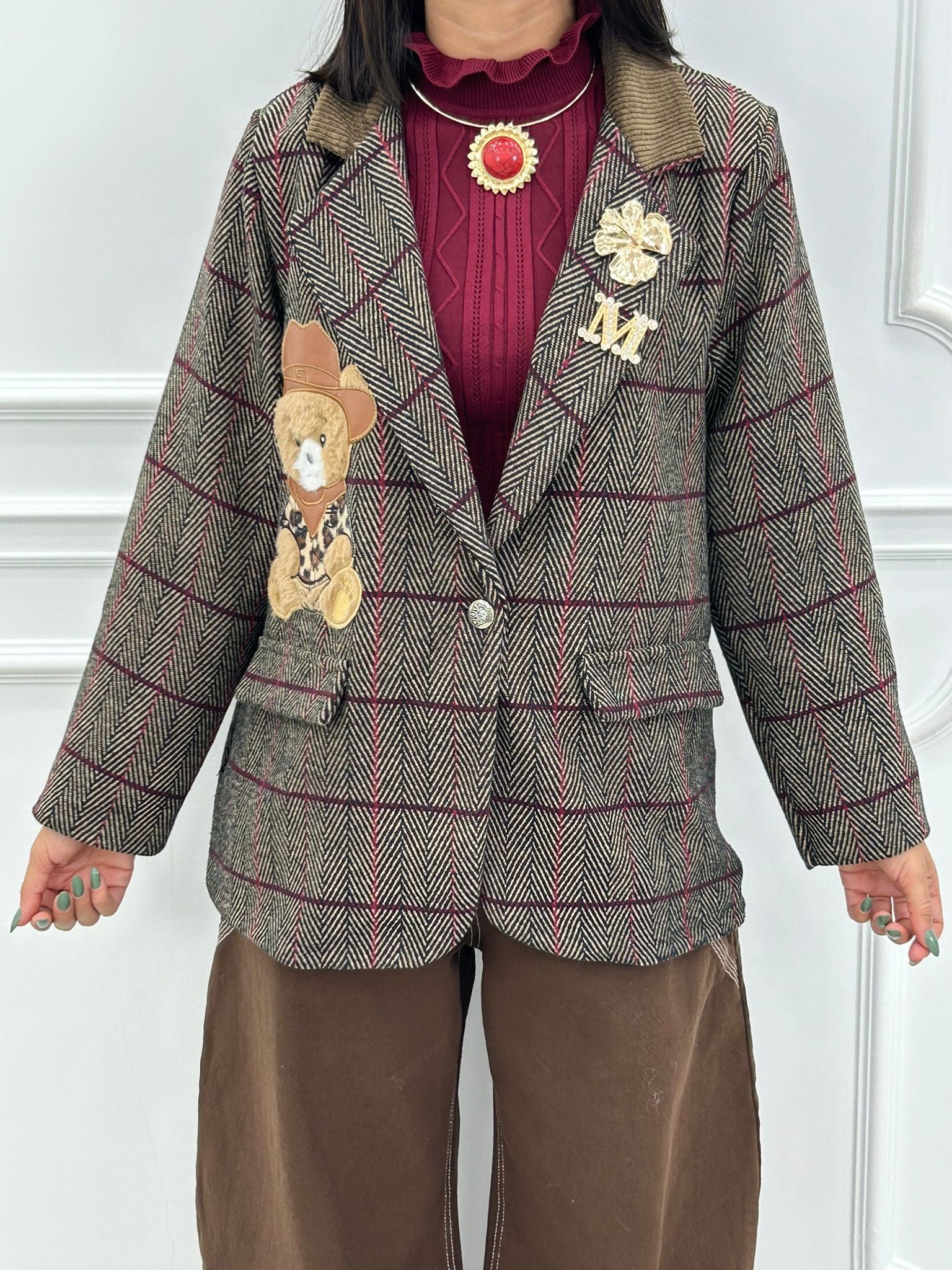 GIACCA TEDDY CON SPILLA NEW AI26