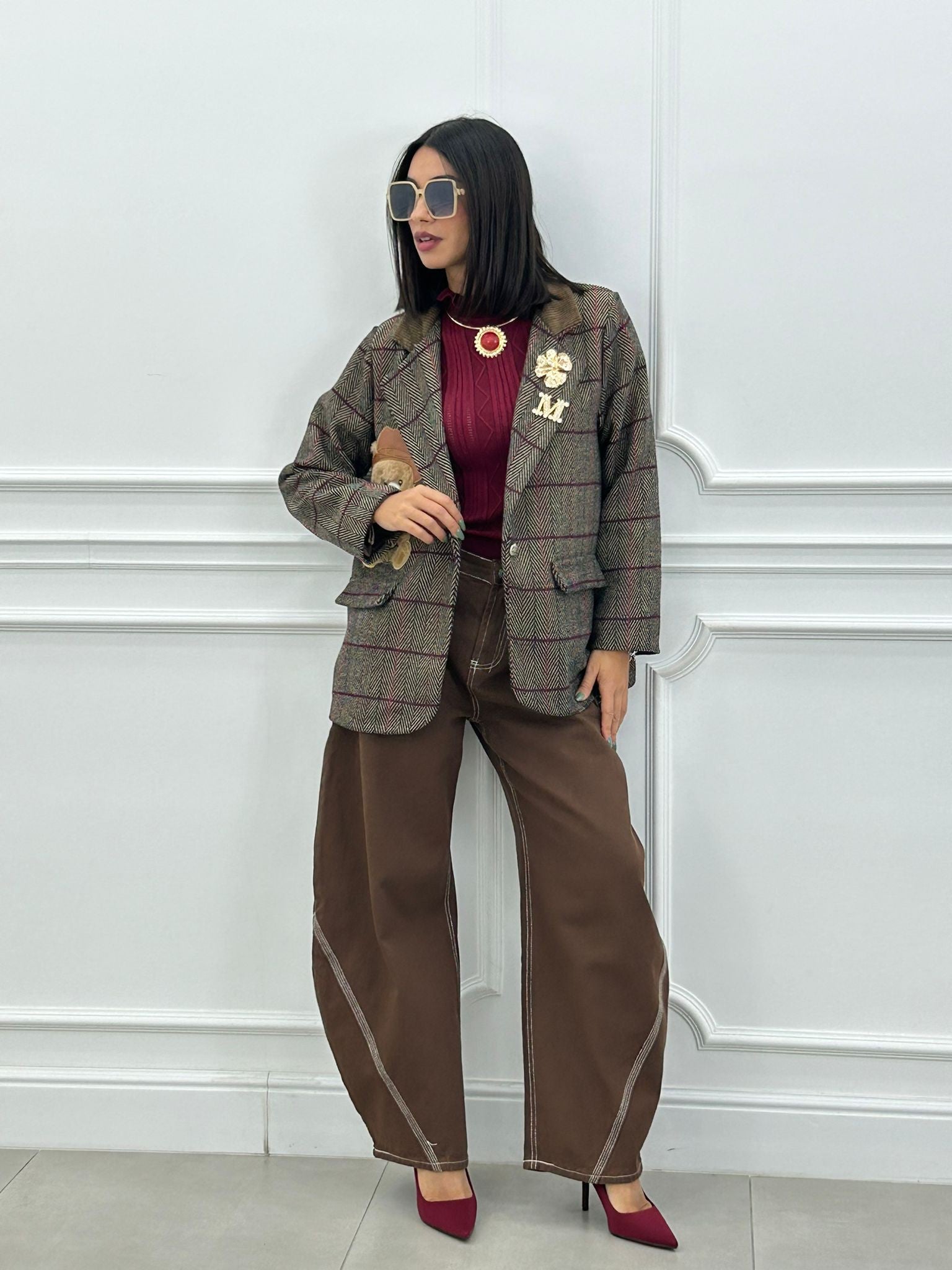 GIACCA TEDDY CON SPILLA NEW AI26