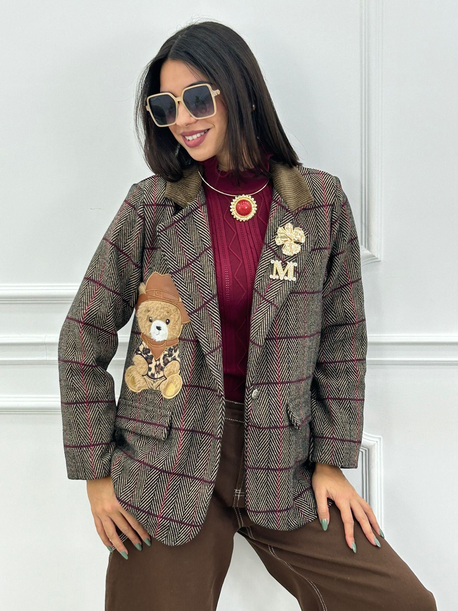 GIACCA TEDDY CON SPILLA NEW AI26