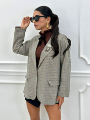 GIACCA OVERSIZE TARTAN NEW AI26