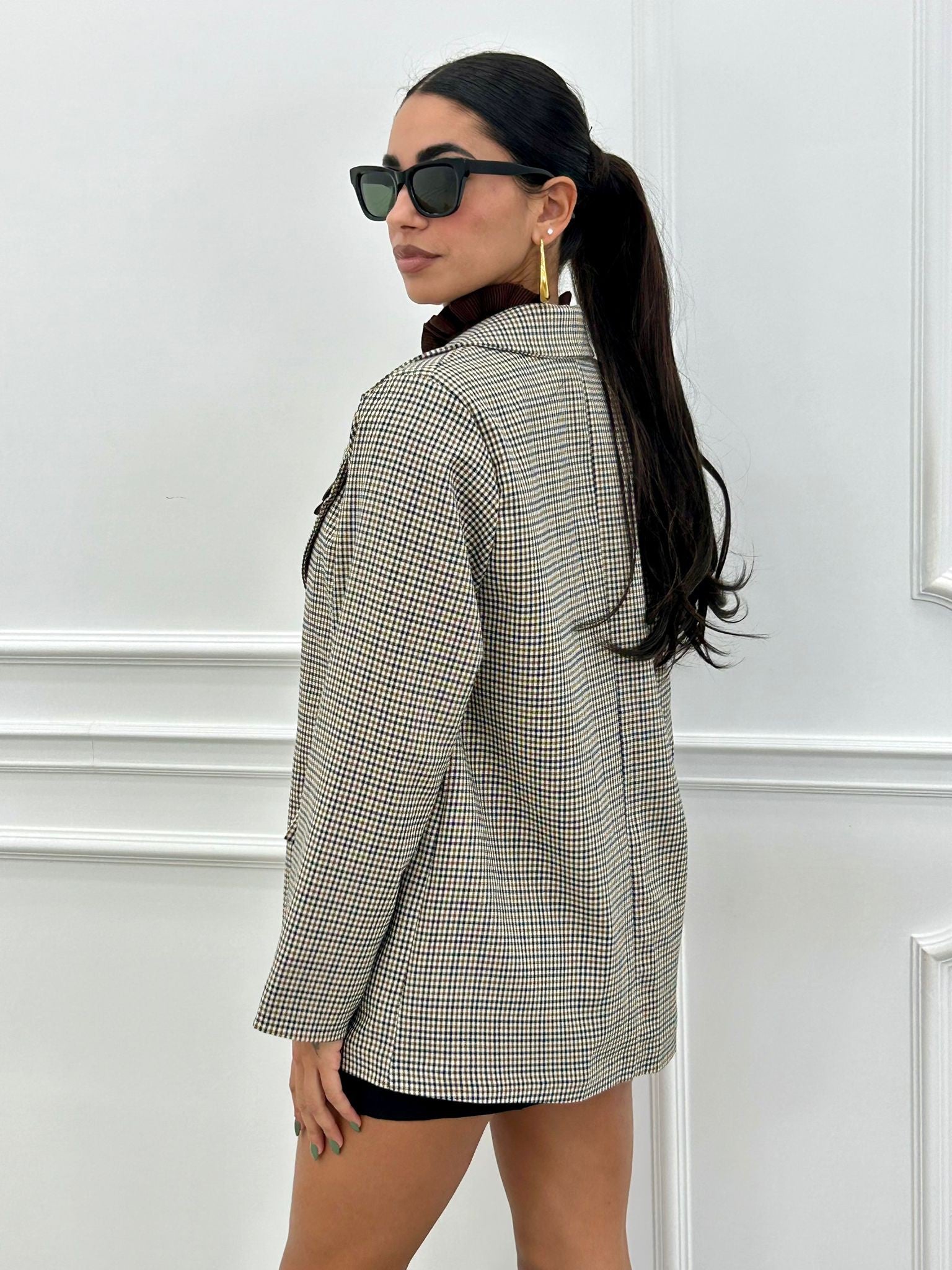 GIACCA OVERSIZE TARTAN NEW AI26