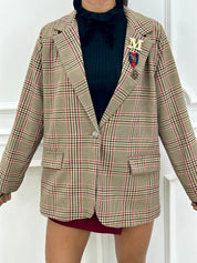 GIACCA OVERSIZE TARTAN NEW AI26