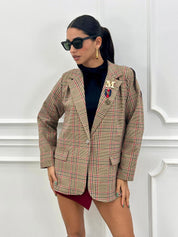 GIACCA OVERSIZE TARTAN NEW AI26