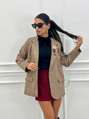 GIACCA OVERSIZE TARTAN NEW AI26
