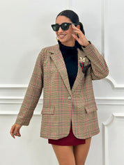 GIACCA OVERSIZE TARTAN NEW AI26