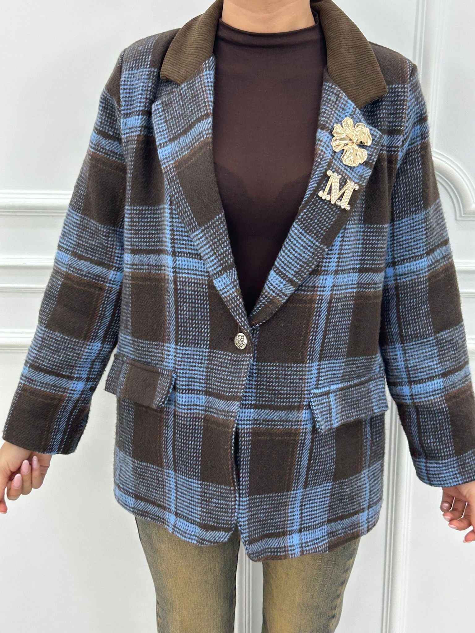 GIACCA CHECK E PINS NEW AI26