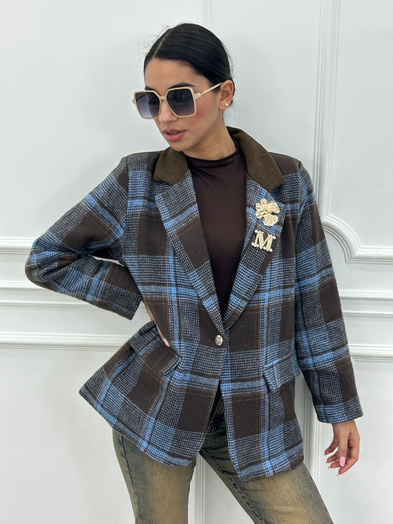 GIACCA CHECK E PINS NEW AI26