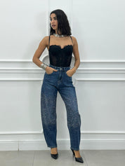 JEANS BALLOON STRASS NEW AI26
