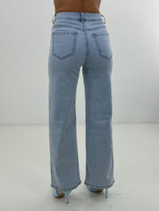 JEANS LIGHT WASH STRASS NEW PE/26