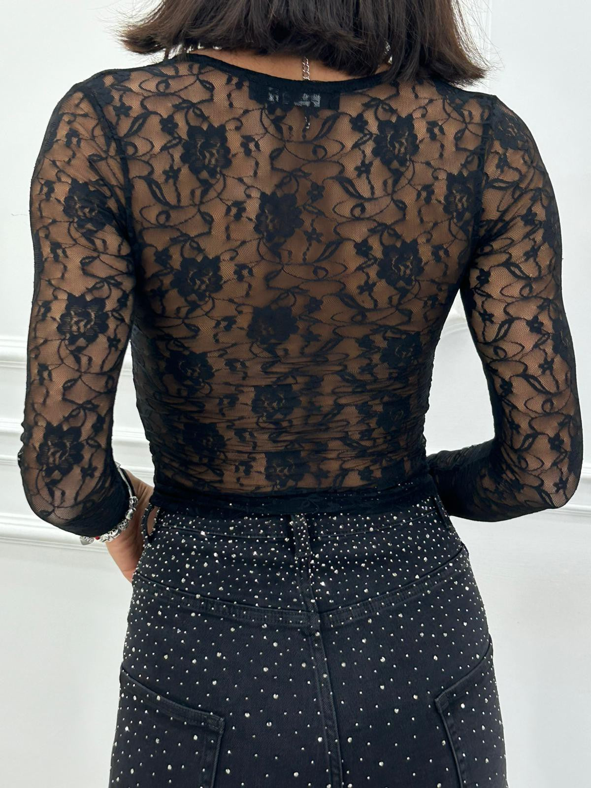MAGLIA TRASPARENT LACE CHIC NEW AI26