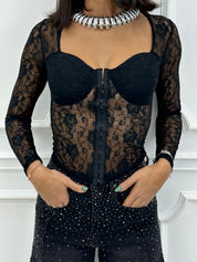 MAGLIA TRASPARENT LACE CHIC NEW AI26