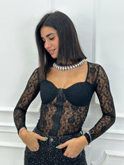 MAGLIA TRASPARENT LACE CHIC NEW AI26