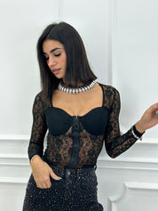 MAGLIA TRASPARENT LACE CHIC NEW AI26