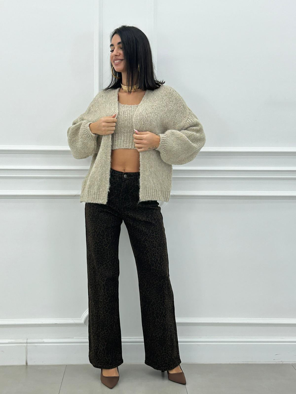 JEANS LEOPARD PRINT NEW AI26