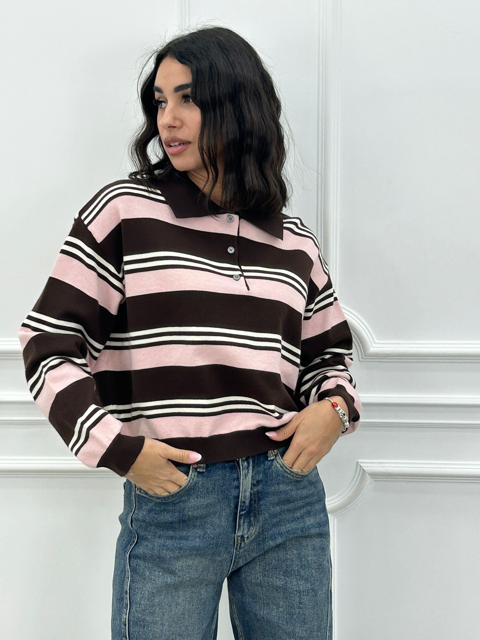 MAGLIONCINO POLO STIPED NEW AI26