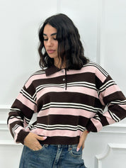 MAGLIONCINO POLO STIPED NEW AI26