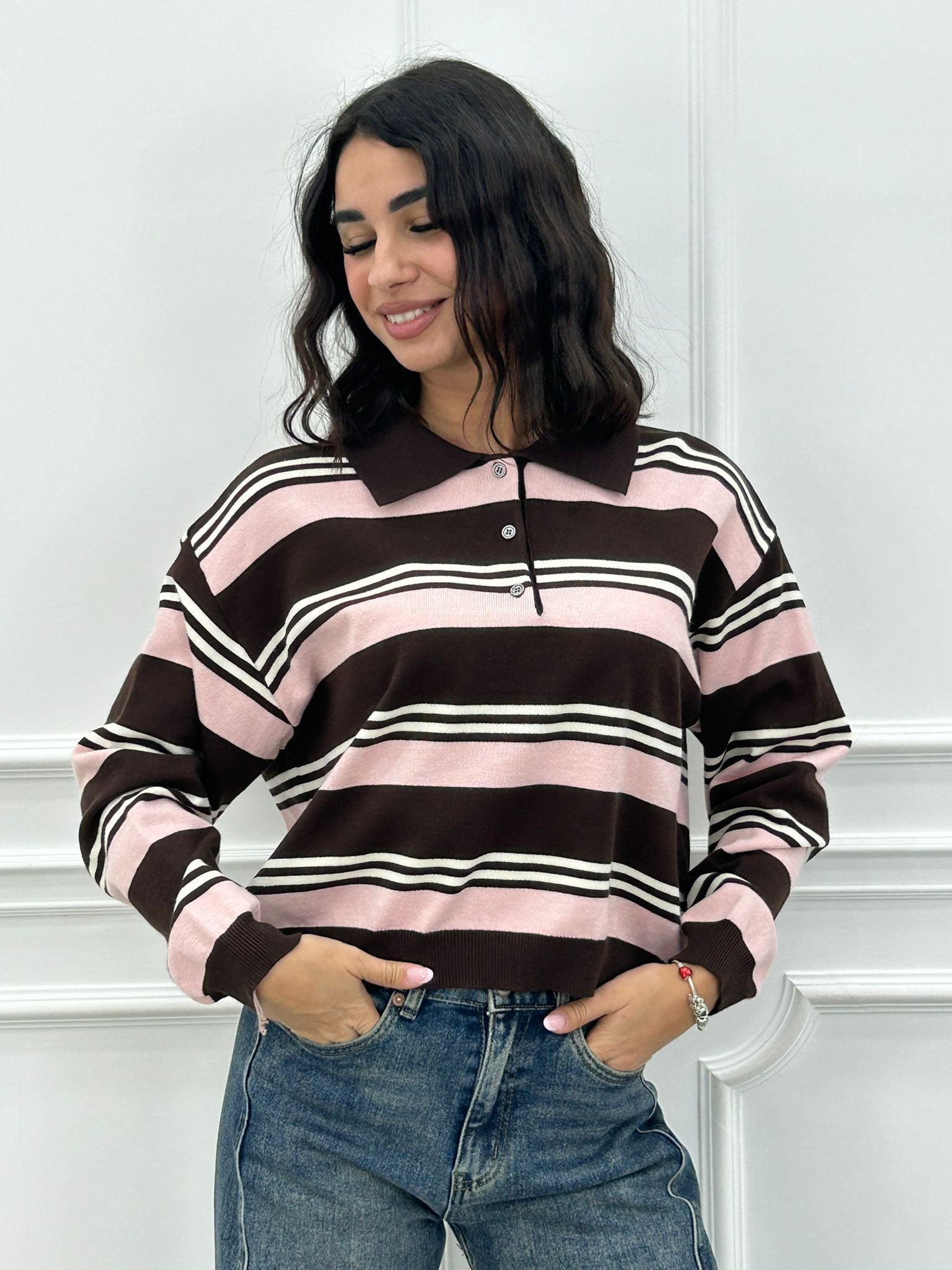 MAGLIONCINO POLO STIPED NEW AI26