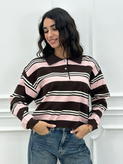 MAGLIONCINO POLO STIPED NEW AI26