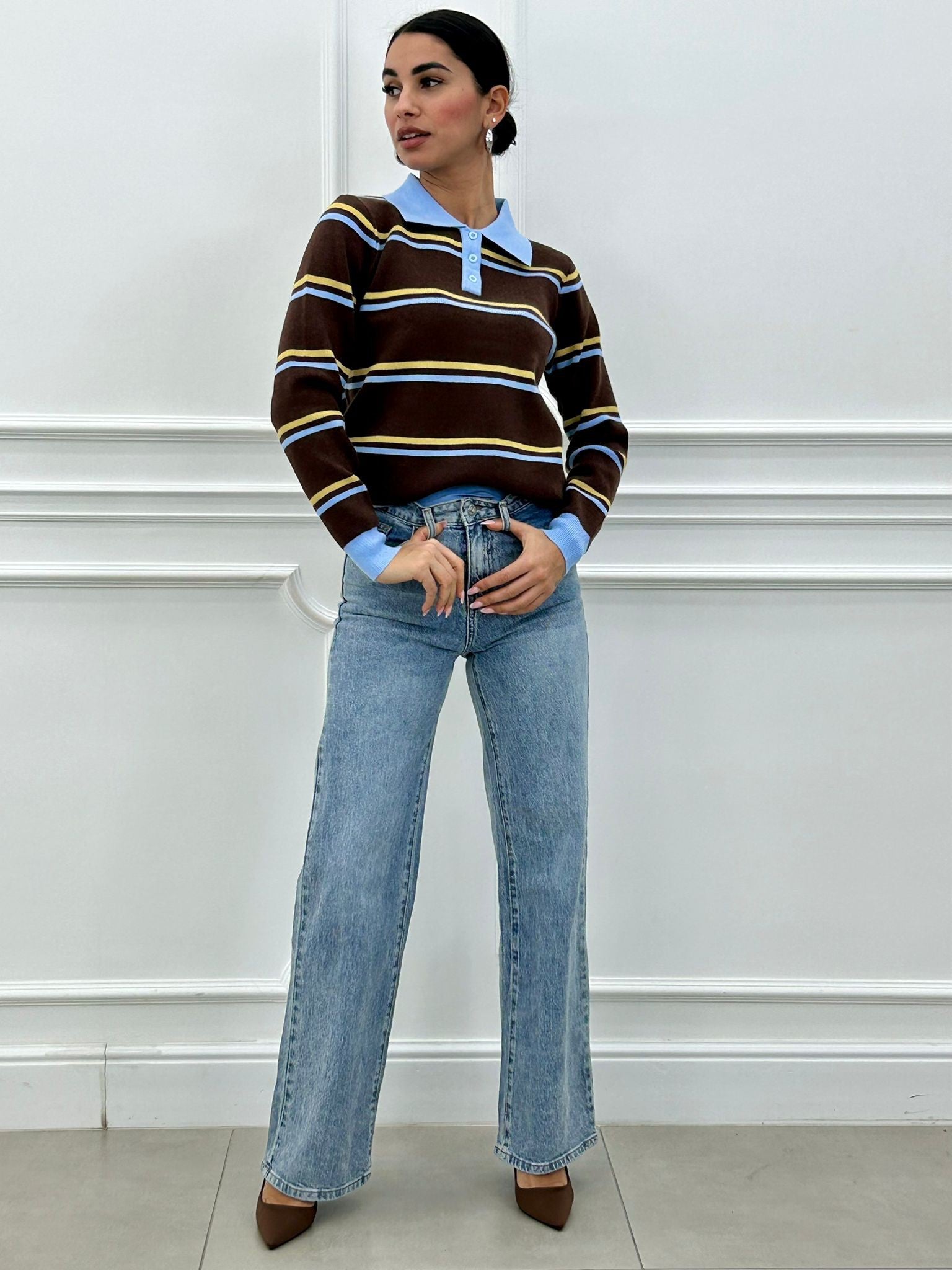 JEANS STRAIGHT CON STRAPPI NEW AI26