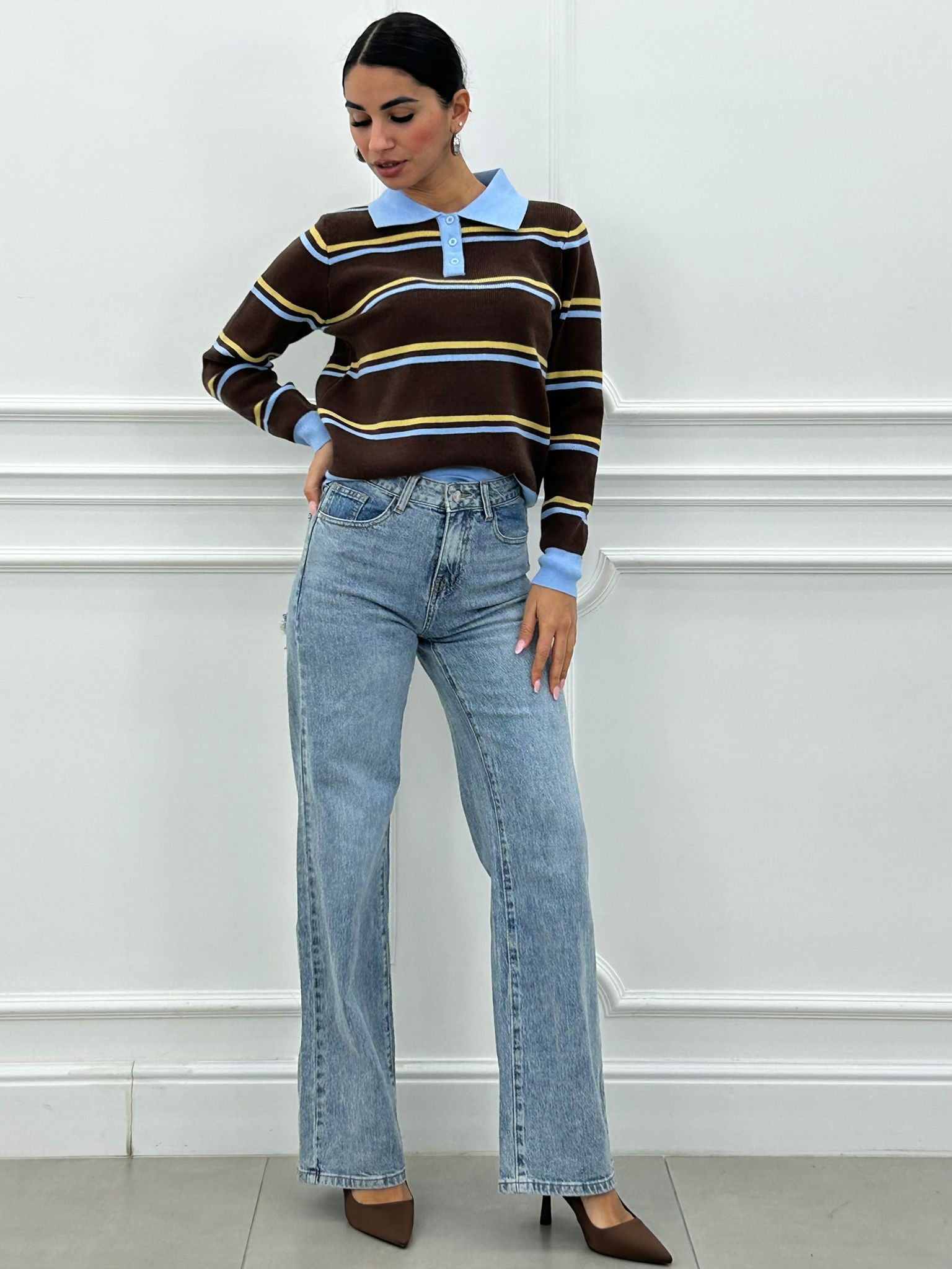 JEANS STRAIGHT CON STRAPPI NEW AI26