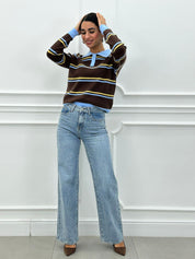 JEANS STRAIGHT CON STRAPPI NEW AI26