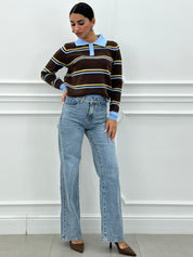 JEANS STRAIGHT CON STRAPPI NEW AI26