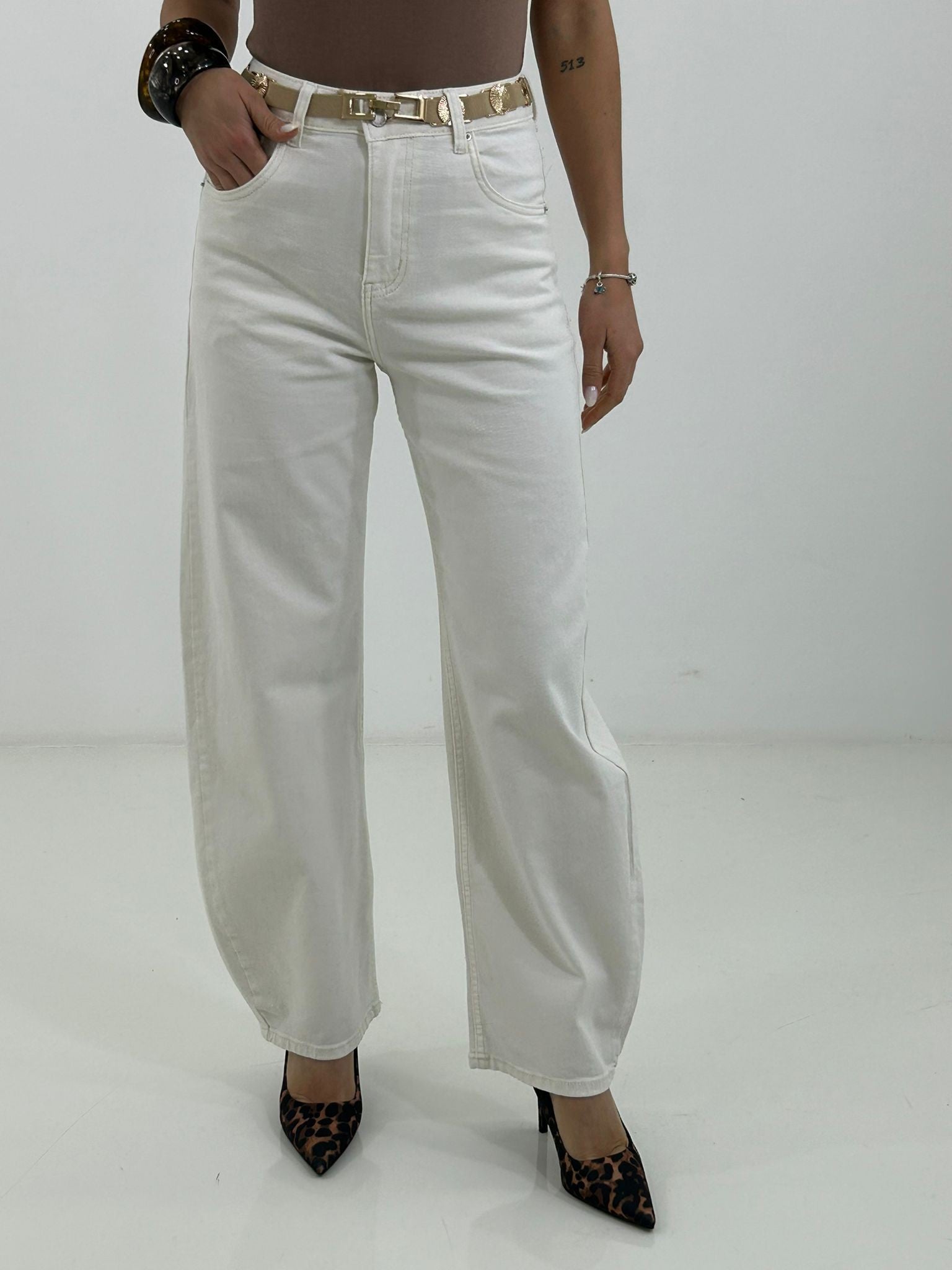 JEANS BLN WHITE NEW P/E26