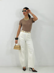 JEANS BLN WHITE NEW P/E26