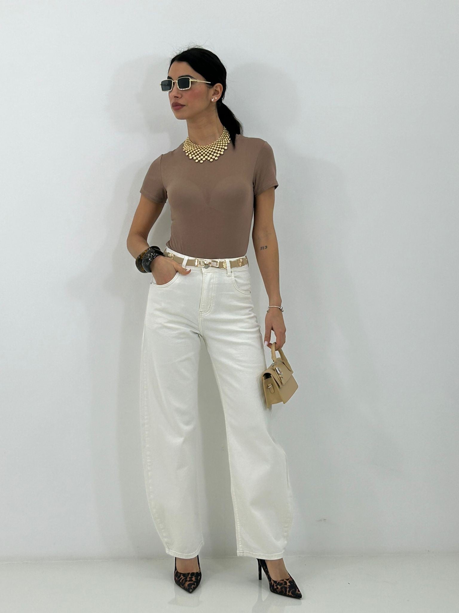 JEANS BLN WHITE NEW P/E26